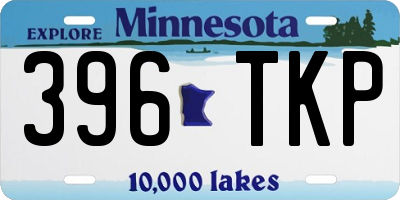 MN license plate 396TKP