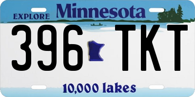 MN license plate 396TKT