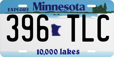 MN license plate 396TLC