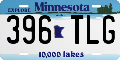 MN license plate 396TLG