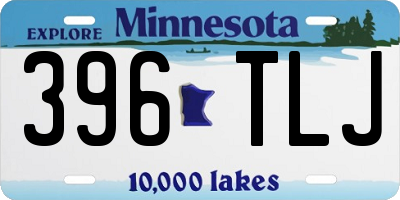 MN license plate 396TLJ
