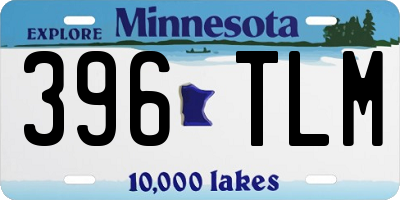 MN license plate 396TLM