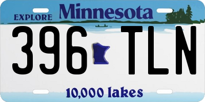 MN license plate 396TLN