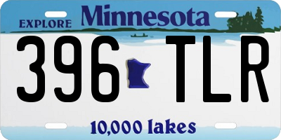 MN license plate 396TLR