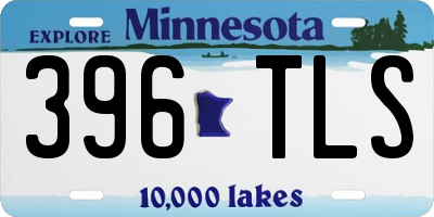 MN license plate 396TLS