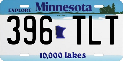 MN license plate 396TLT