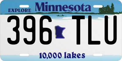 MN license plate 396TLU