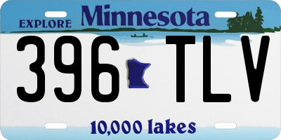 MN license plate 396TLV