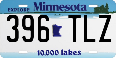 MN license plate 396TLZ