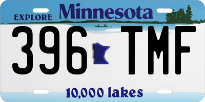 MN license plate 396TMF