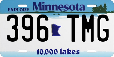 MN license plate 396TMG