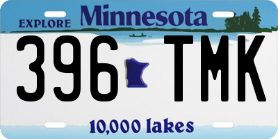 MN license plate 396TMK