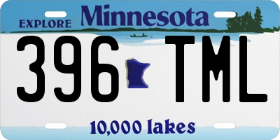 MN license plate 396TML