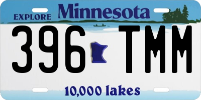MN license plate 396TMM