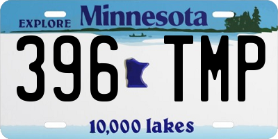MN license plate 396TMP