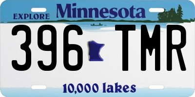 MN license plate 396TMR