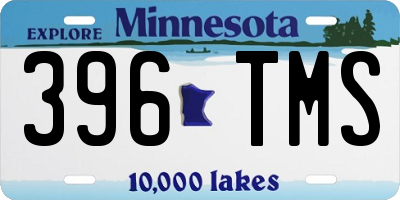 MN license plate 396TMS