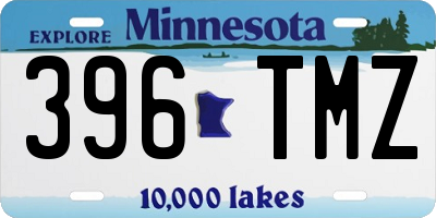 MN license plate 396TMZ