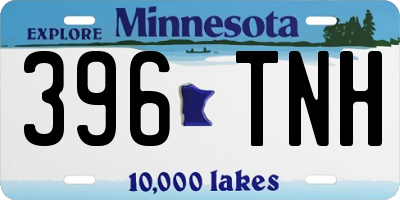 MN license plate 396TNH