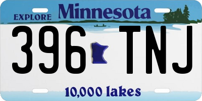 MN license plate 396TNJ