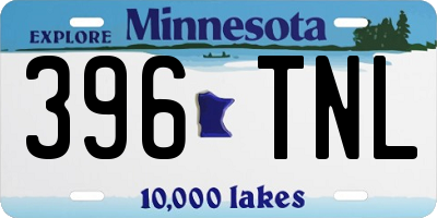 MN license plate 396TNL