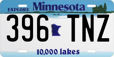 MN license plate 396TNZ