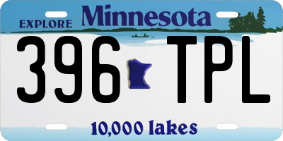 MN license plate 396TPL