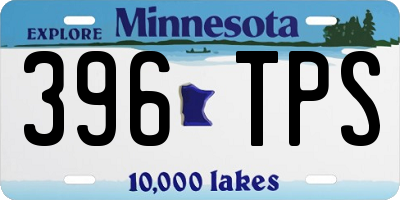 MN license plate 396TPS
