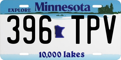 MN license plate 396TPV