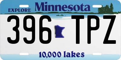 MN license plate 396TPZ