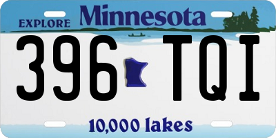 MN license plate 396TQI