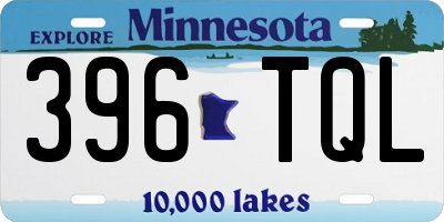 MN license plate 396TQL