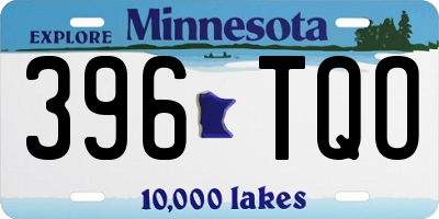 MN license plate 396TQO