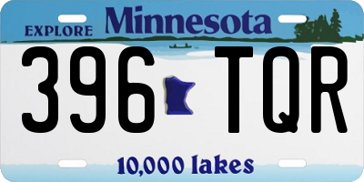 MN license plate 396TQR