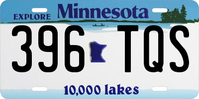 MN license plate 396TQS