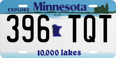 MN license plate 396TQT