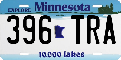 MN license plate 396TRA