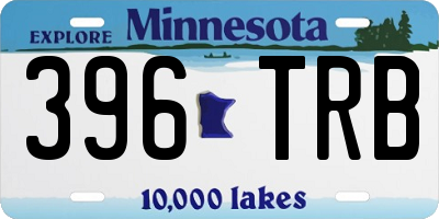 MN license plate 396TRB