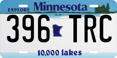 MN license plate 396TRC
