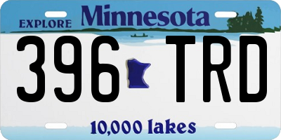 MN license plate 396TRD