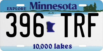 MN license plate 396TRF