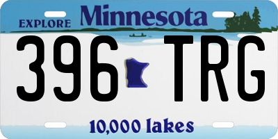 MN license plate 396TRG