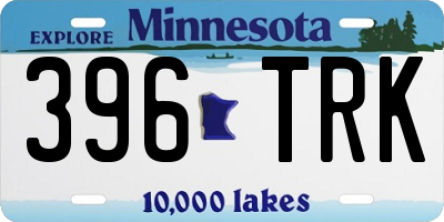 MN license plate 396TRK