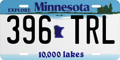 MN license plate 396TRL