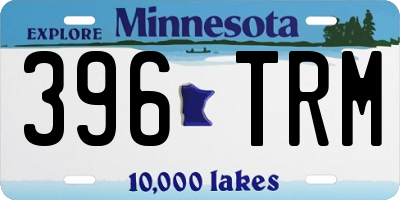 MN license plate 396TRM