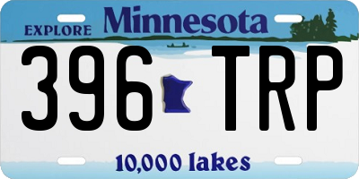 MN license plate 396TRP