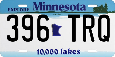 MN license plate 396TRQ