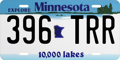 MN license plate 396TRR