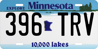 MN license plate 396TRV