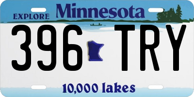 MN license plate 396TRY